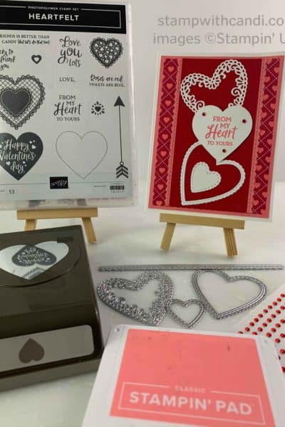 "Stitched Be Mine Dies, Stampin' Up!, Candi Suriano"