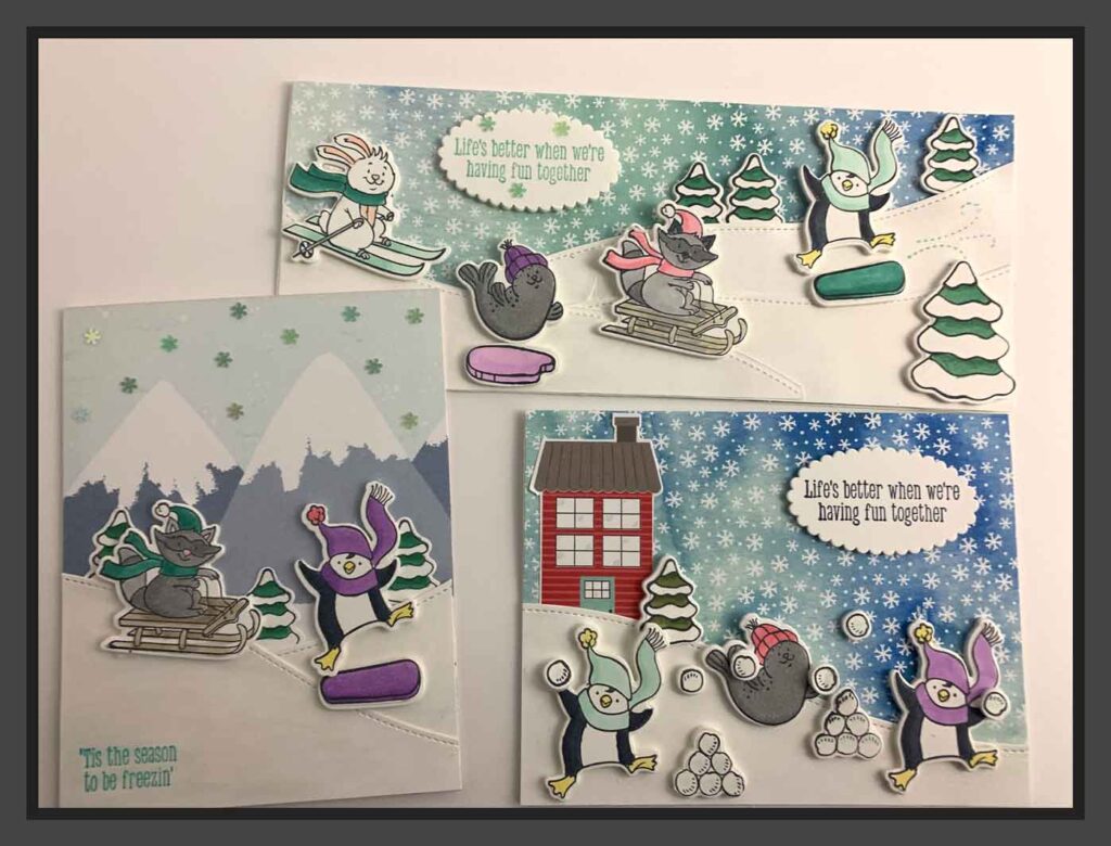 "Freezin' Friends, Freezin' Fun, Stampin' Up!, Candi Suriano"