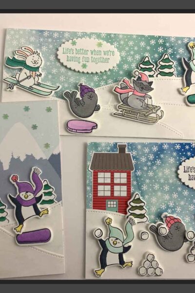 "Freezin' Friends, Freezin' Fun, Stampin' Up!, Candi Suriano"