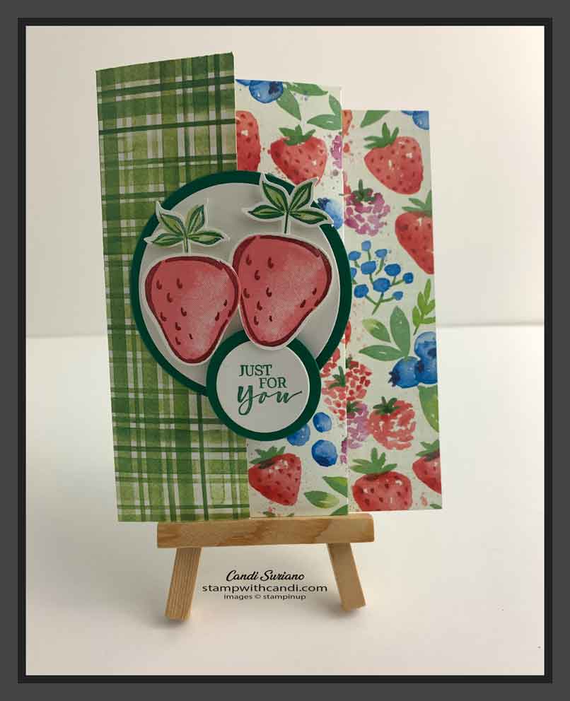 "Sweet Strawberry, Berry Blessings, Stampin' Up!, Candi Suriano"
