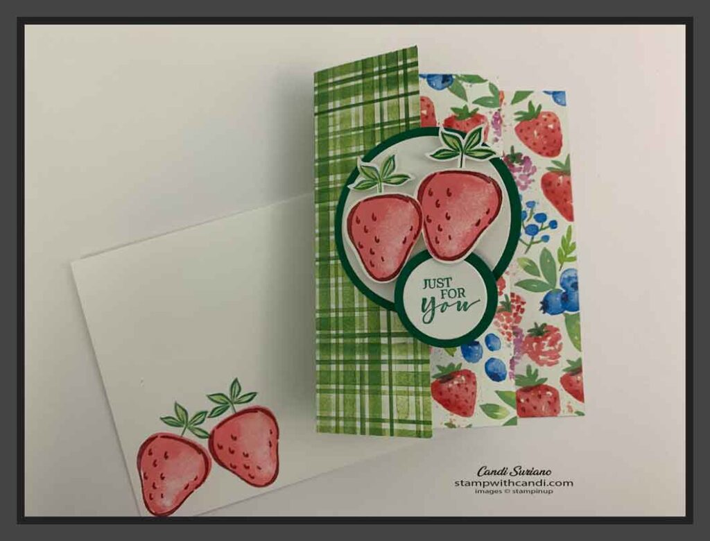 "Sweet Strawberry, Berry Blessings, Stampin' Up!, Candi Suriano"