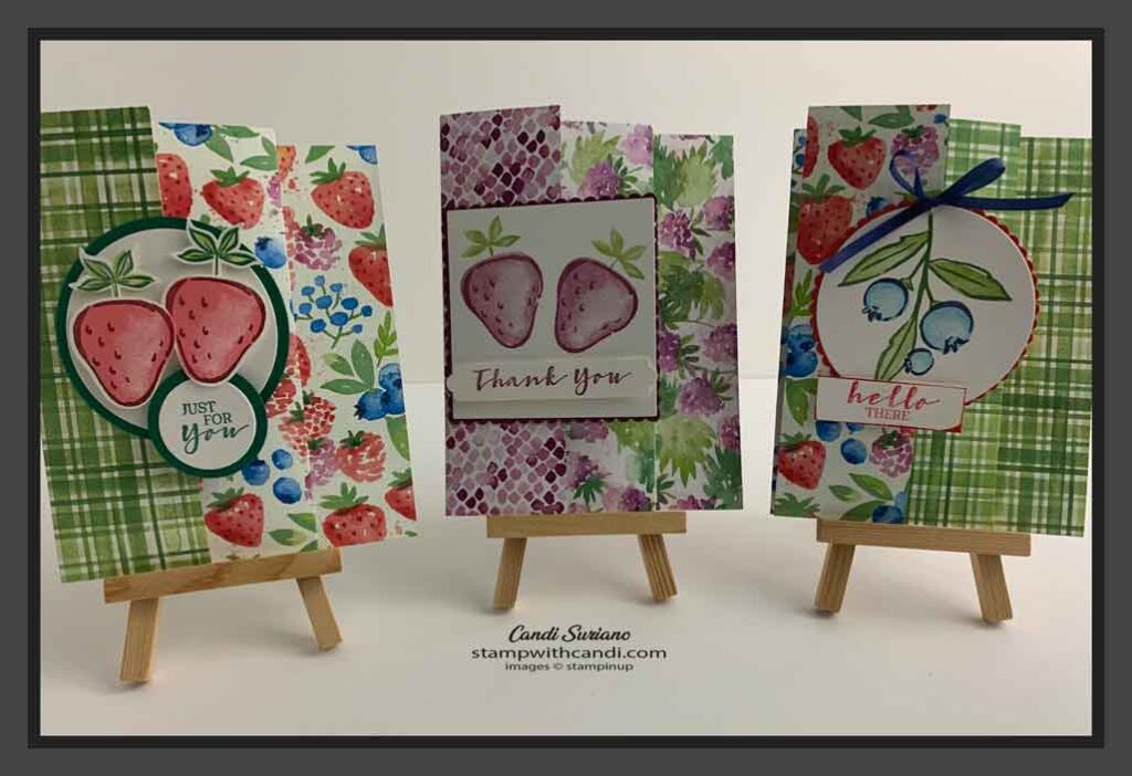 "Sweet Strawberry, Berry Blessings, Stampin' Up!, Candi Suriano"