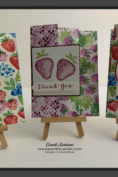 "Sweet Strawberry, Berry Blessings, Stampin' Up!, Candi Suriano"