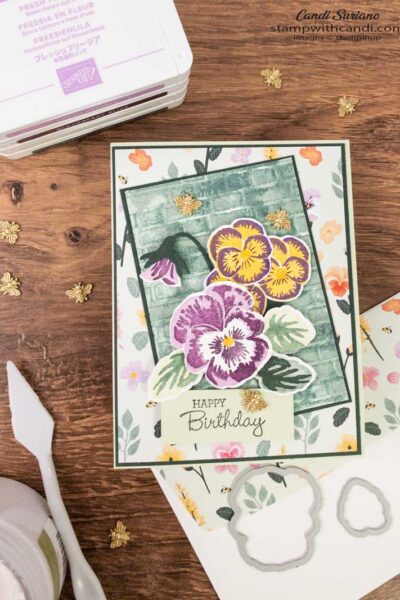 "Pansy Patch, Embossing Paste, Candi Suriano, Stampin' Up!"