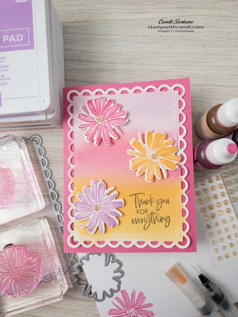 "Color and Contour Flat Lay, Candi Suriano, Stampin' Up!"