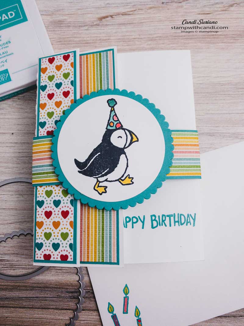 Party Puffins with a Fun Fold