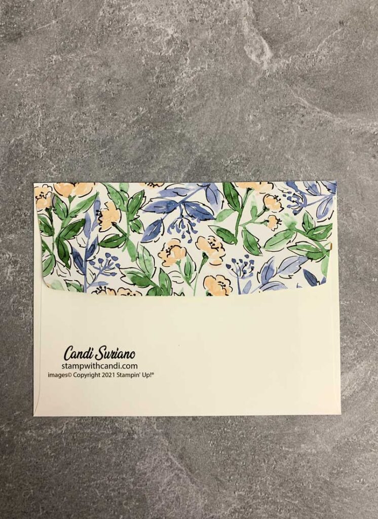 "Punch Technique, Blue Envelope, Candi Suriano, Stampin' Up!"
