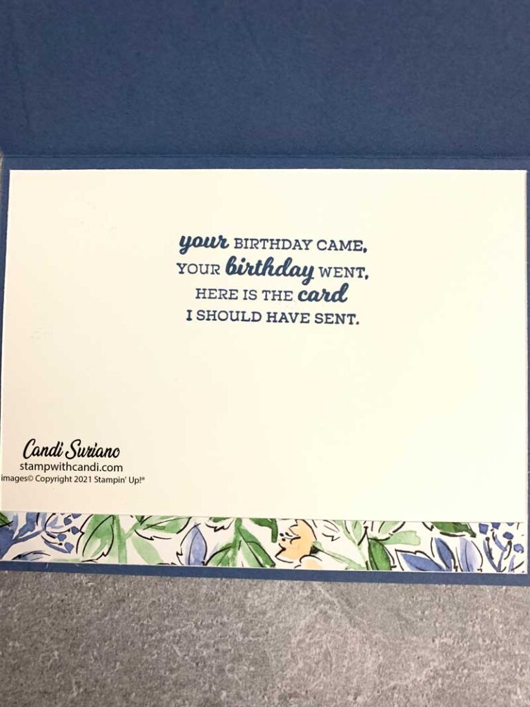 "Punch Technique, Blue Inside, Candi Suriano, Stampin' Up!"