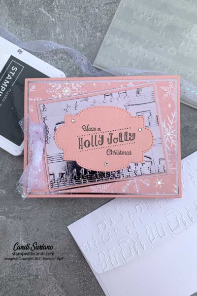 "Holly Jolly Wishes, Music Melody, Flat, Candi Suriano, Stampin' Up!"