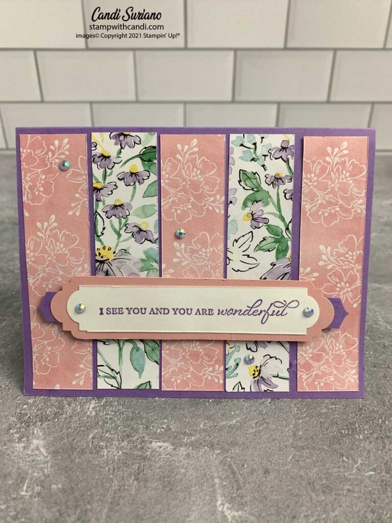 "Punch Technique, Purple, Candi Suriano, Stampin' Up!"