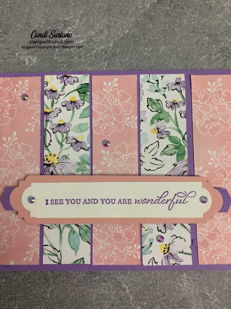 "Punch Technique, Purple Detail, Candi Suriano, Stampin' Up!"