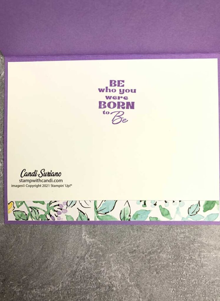 "Punch Technique, Purple Inside, Candi Suriano, Stampin' Up!"