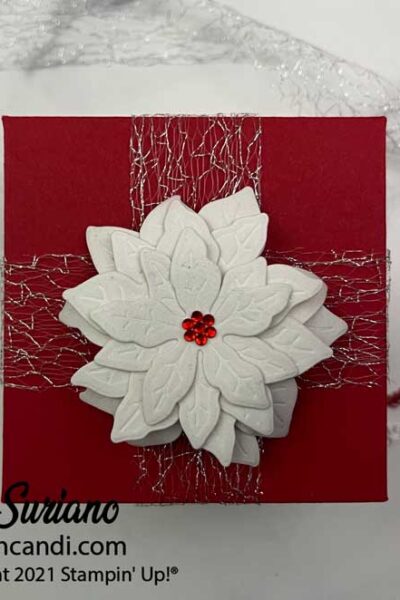 "Poinsettia Dies Flat, Packaging, Candi Suriano, Stampin' Up!"