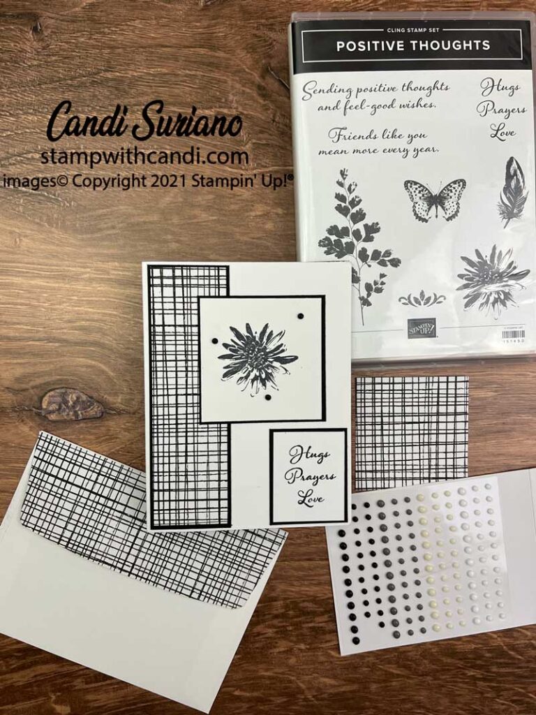 "Positive Thoughts Flat, Candi Suriano, Stampin' Up!"