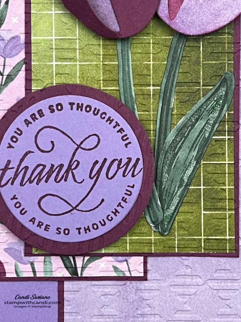 "Flowering Fields Detail, Candi Suriano, Stampin' Up!