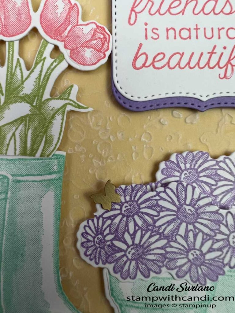 "Flowering Rainboots Embossing Detail, Candi Suriano, Stampin' Up!"