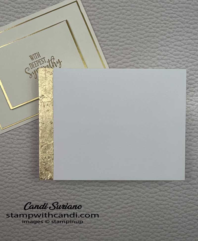 "Gold Sympathy Envelope, Candi Suriano, Stampin' Up!"