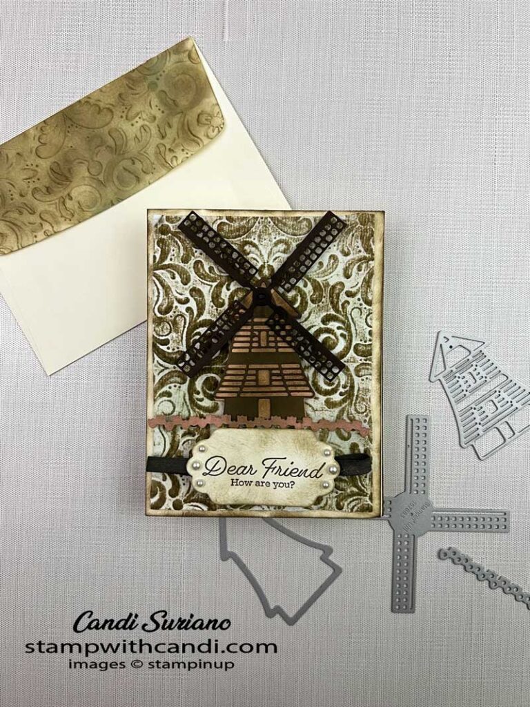 "Vintage Windmill, Windmill Dies Flat, Candi Suriano, Stampin' Up!"