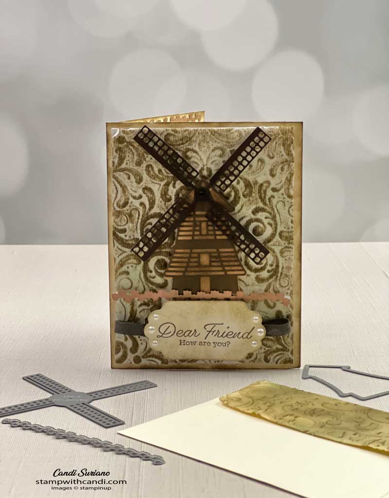 "Vintage Windmill, Windmill Dies, Candi Suriano, Stampin' Up!"