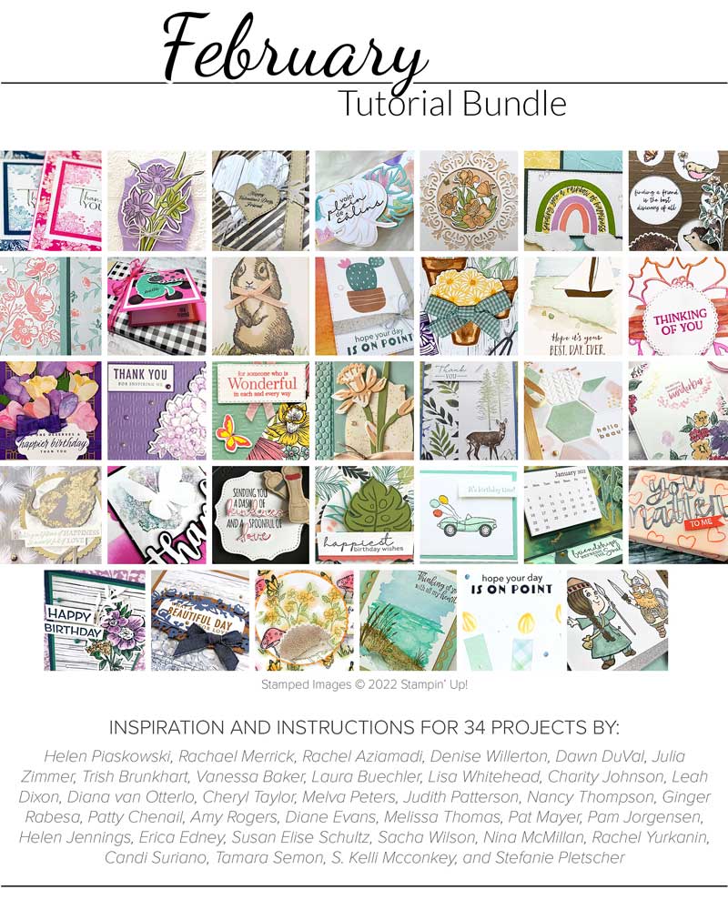"February 2022 Crafty Collaborations Tutorial, Candi Suriano, Stampin' Up!"