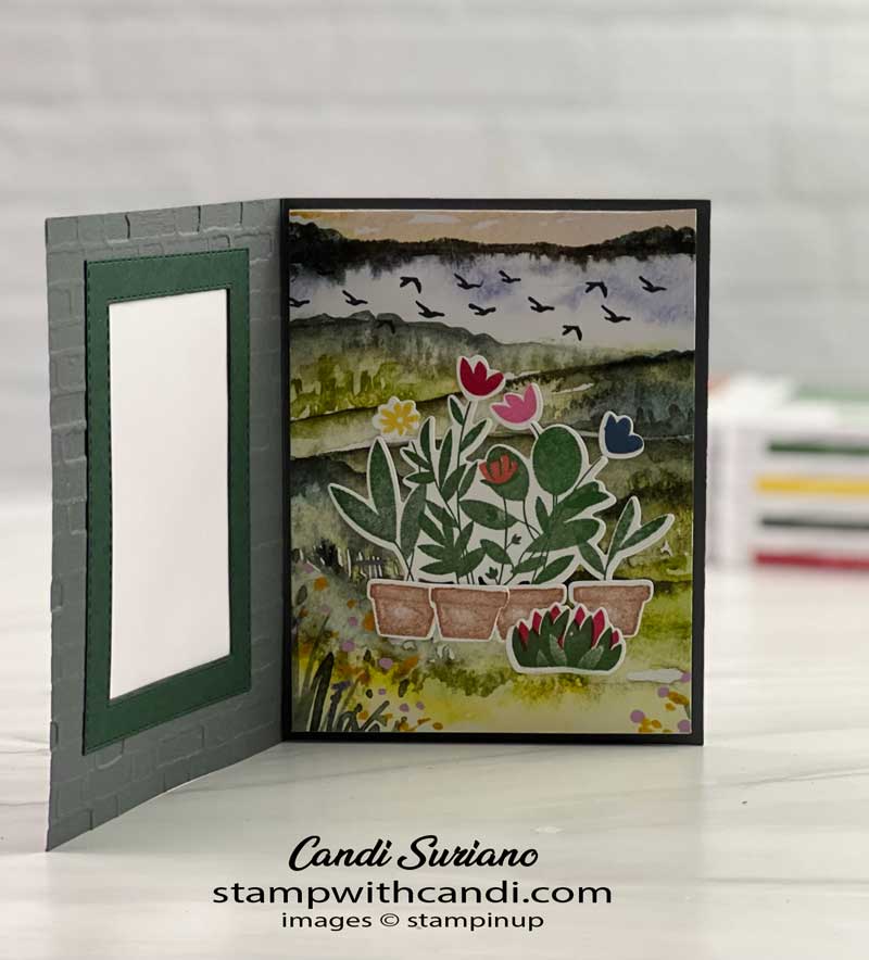 "Window Fun Fold Window Scene, Candi Suriano, Stampin' Up!"