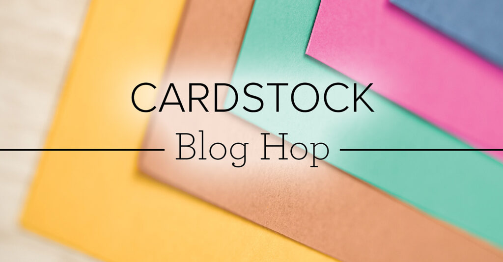 "Cardstock Blog Hop Banner, Crafty Collaborations"