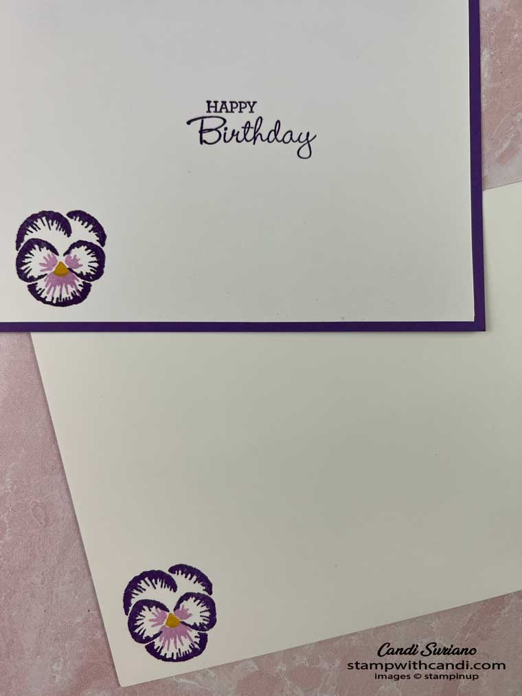 Pansy Patch, Take Your Pick Envelope and Inside, Candi Suriano, Stampin' Up!"