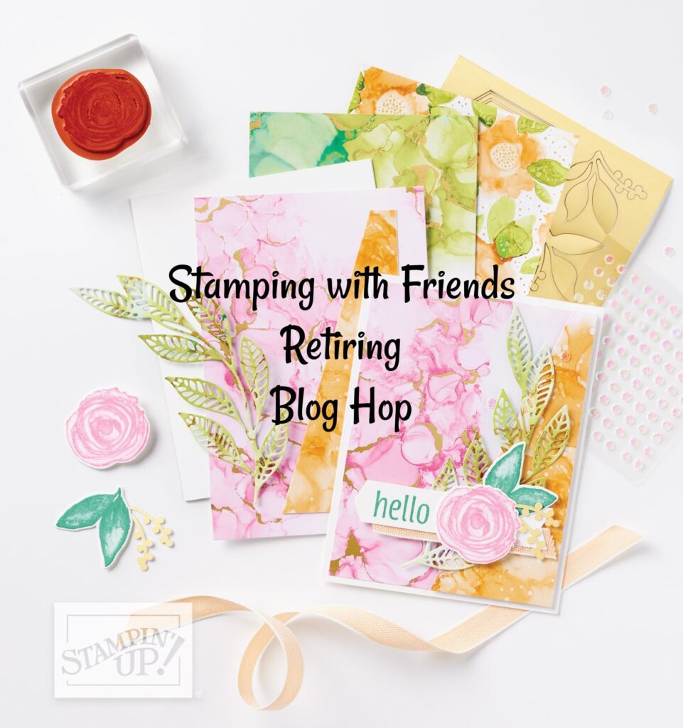 "Retiring Products Banner, Stamping with Friends"