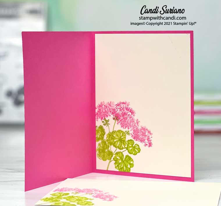 "Potted Geraniums, Candi Suriano, Stampin' Up!"
