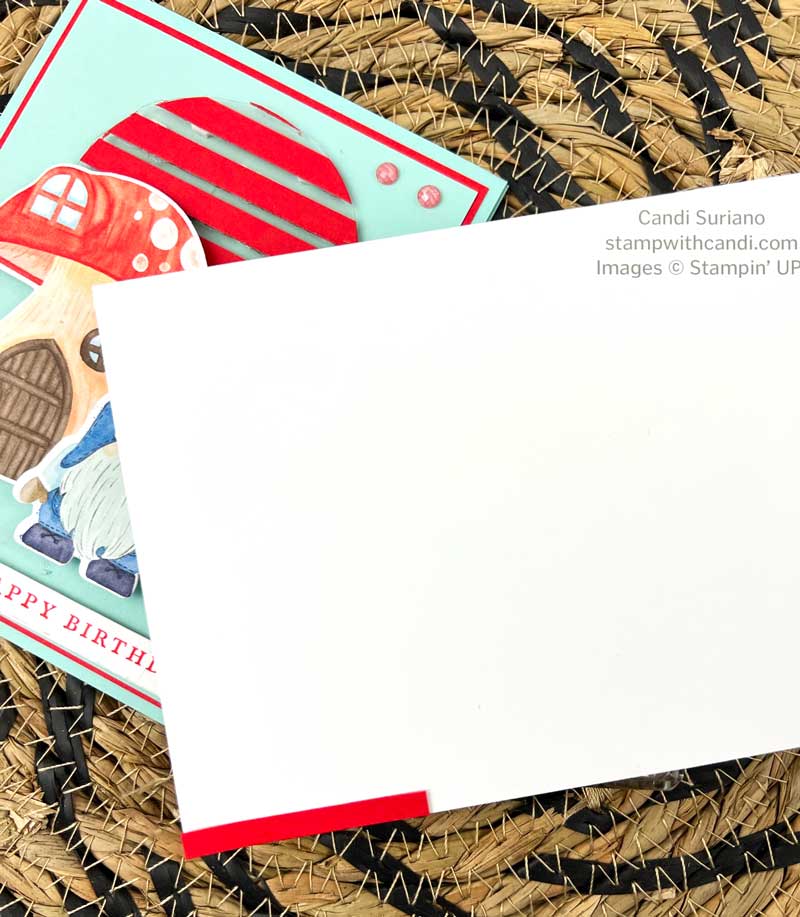 "Kindest Gnomes Floating Strip Envelope, Candi Suriano, Stampin' Up!"