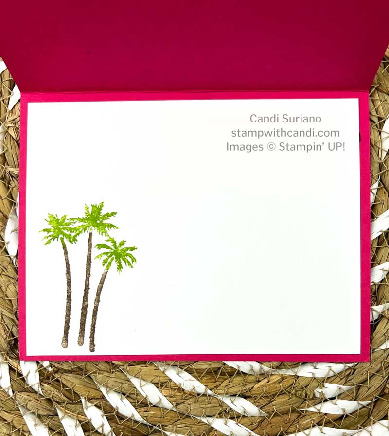 "Paradise Palms Inside, Candi Suriano, Stampin' Up!"