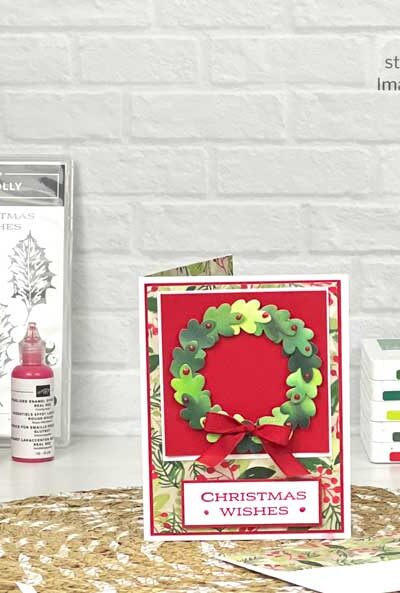 Watercolor Wreath, Candi Suriano, Stampin' Up!"