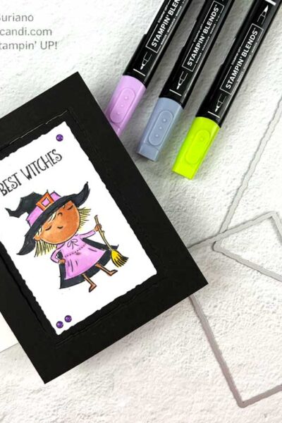 "Best Witches Fun Fold Flat, Candi Suriano, Stampin' Up!"