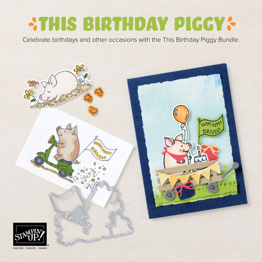 "Perfect Partners Birthday Piggy, stampin' Up!"