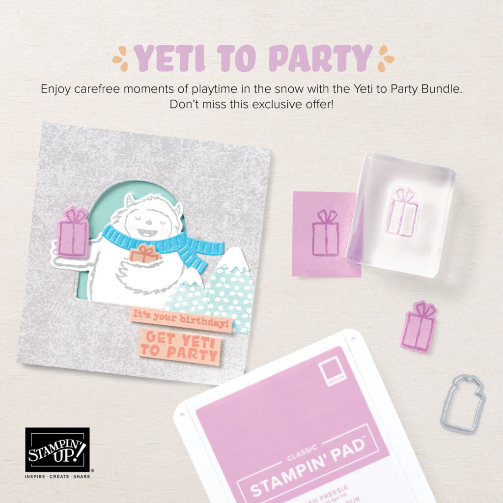 "Perfect Partners Yeti to Party, Stampin' Up!"