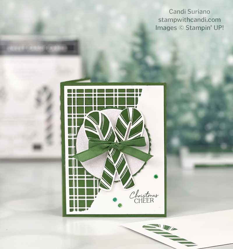 "Split Cards Textures Dies, Sweet Candy Canes, Candi Suriano, Stampin' Up!"