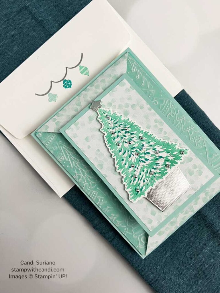 "Trimming the Tree Front, Candi Suriano, Stampin' Up!"