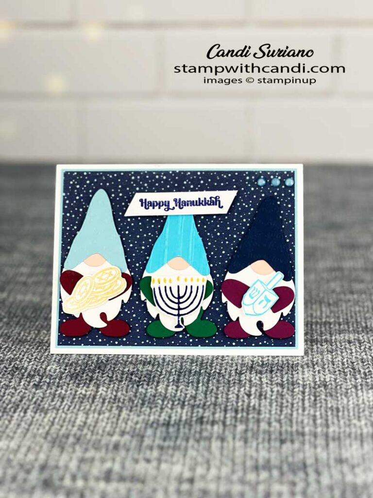 "Hanukkah Gnomes, Candi Suriano, Stampin' Up!"