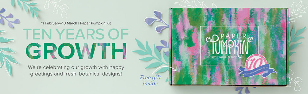 "March Paper Pumpkin Banner, Stampin' Up!"