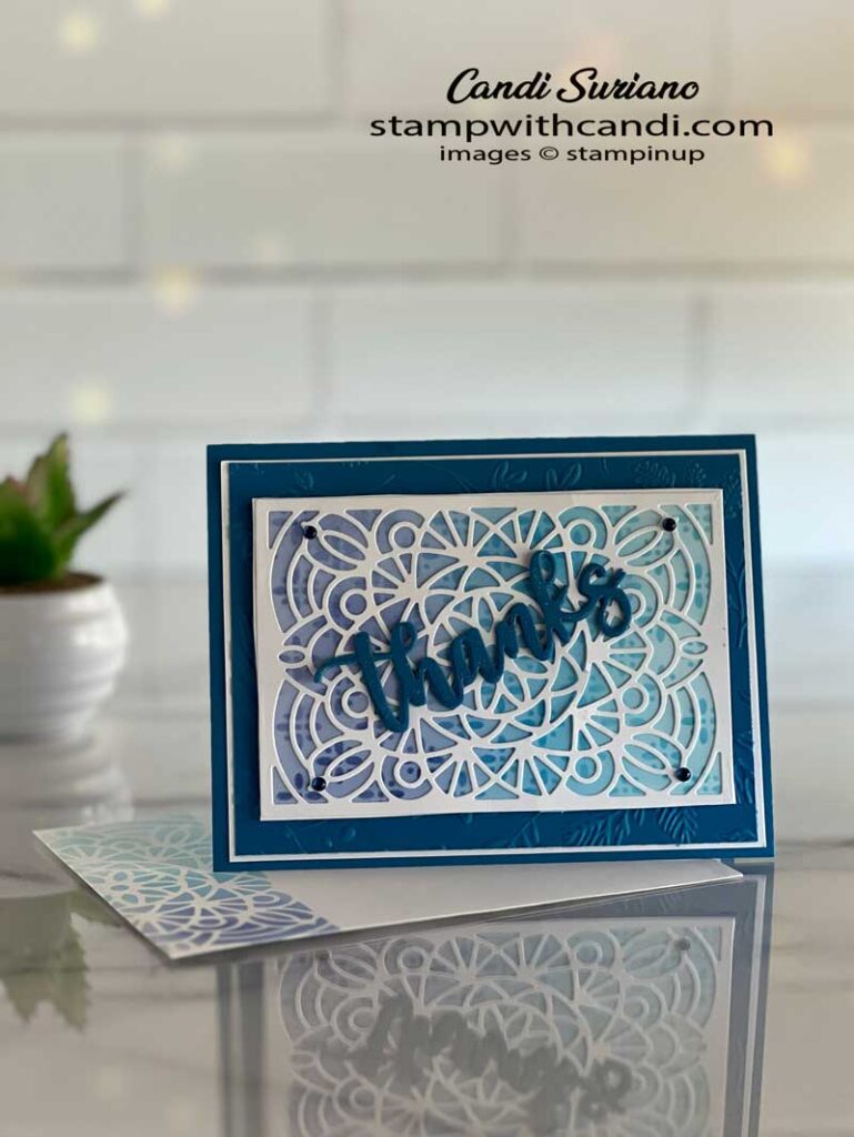 "Using Dies as Stencils Envelope, Candi Suriano, Stampin' Up!"