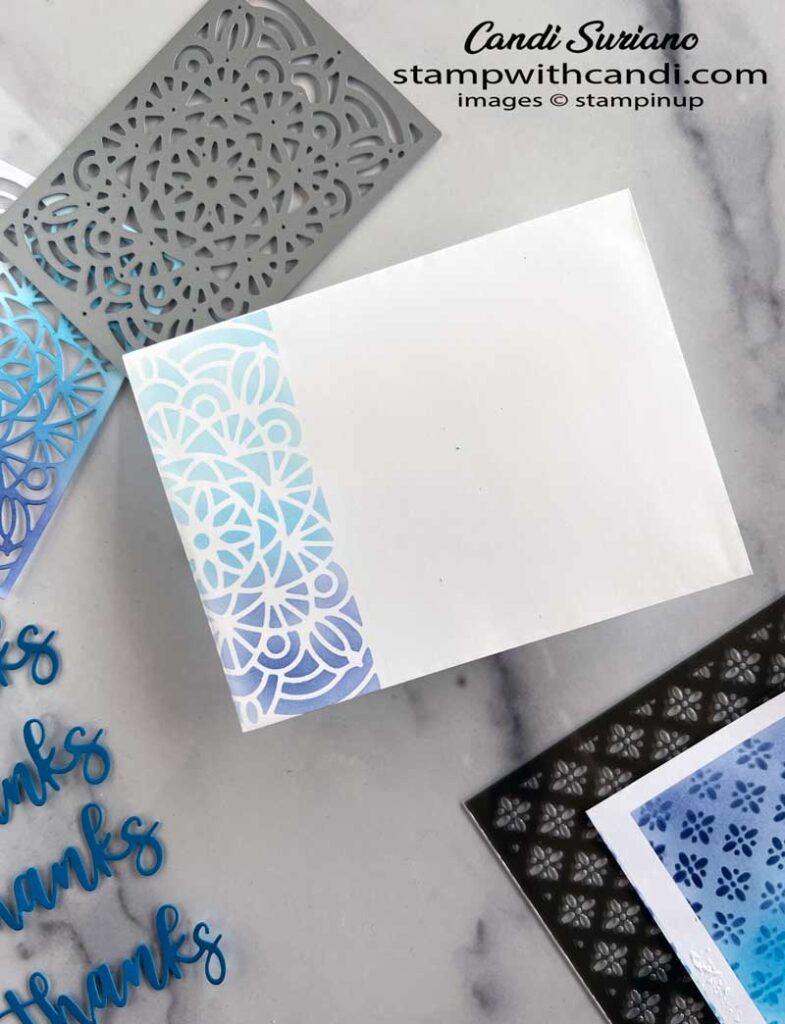 "Using Dies as Stencils Envelope, Candi Suriano, Stampin' Up!"