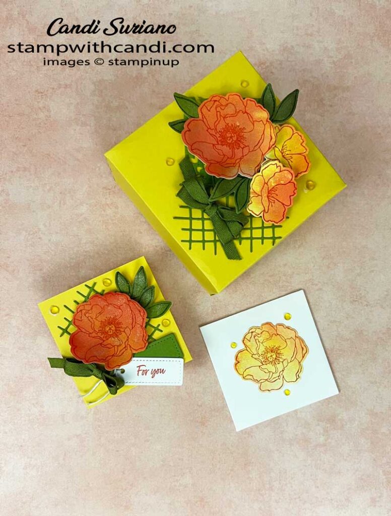 "Watercolor Technique Yellow Box, Candi Suriano, Stampin' Up!"