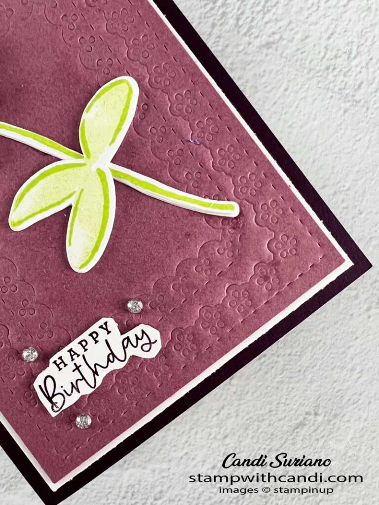 "Embossing with Dies Details, Candi Suriano, Stampin' Up!: