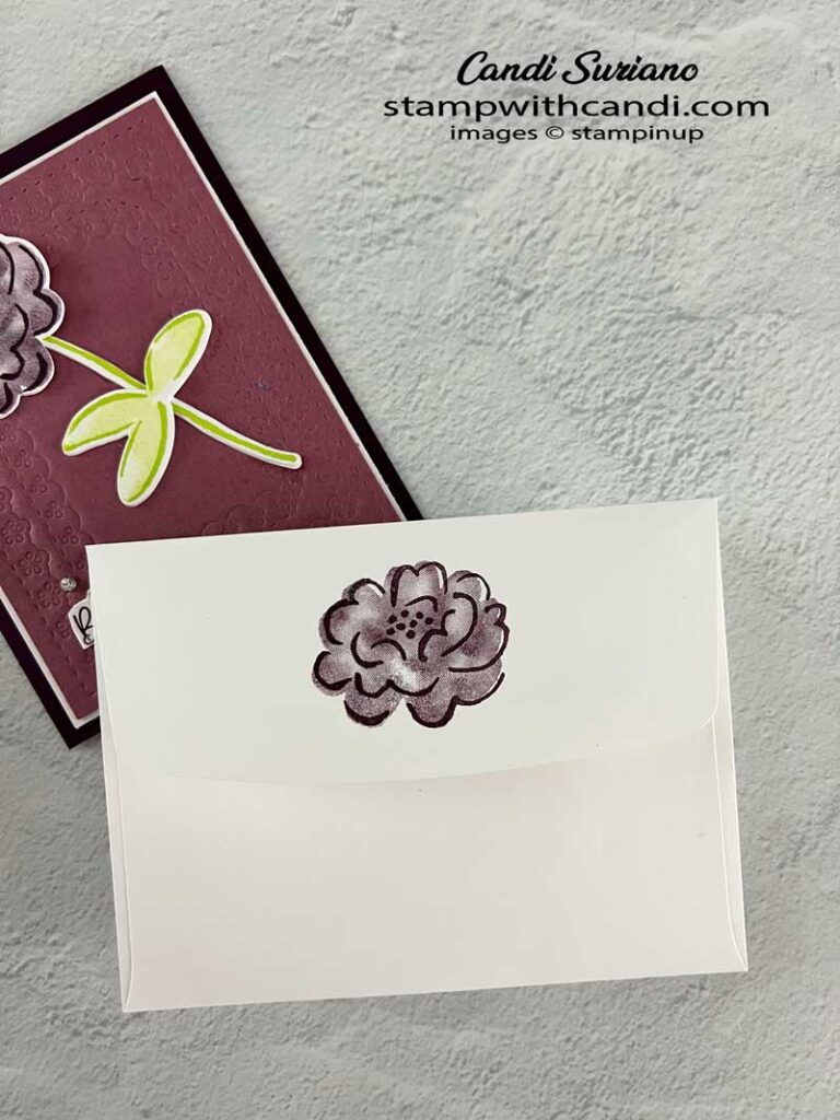 "Embossing with Dies Envelope, Candi Suriano, Stampin' Up!: