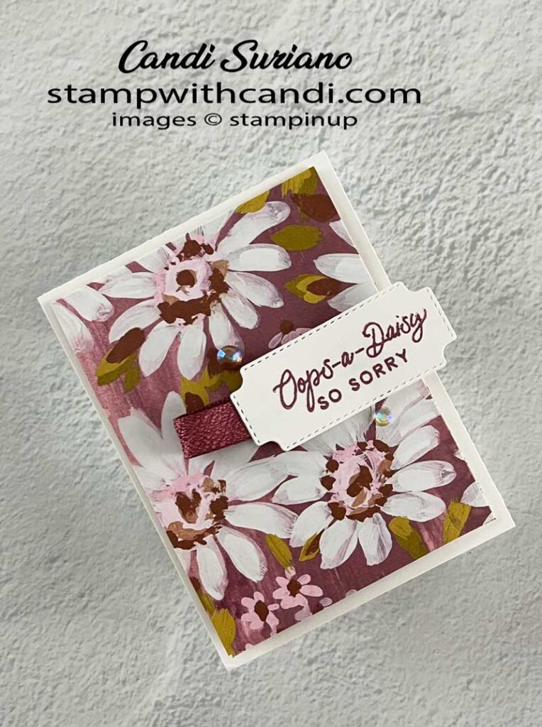 "Fresh as a Daisy Insert Front, Candi Suriano, Stampin' Up!"