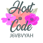 "Current Host Code J6VBVYAH, Stamp with Candi"