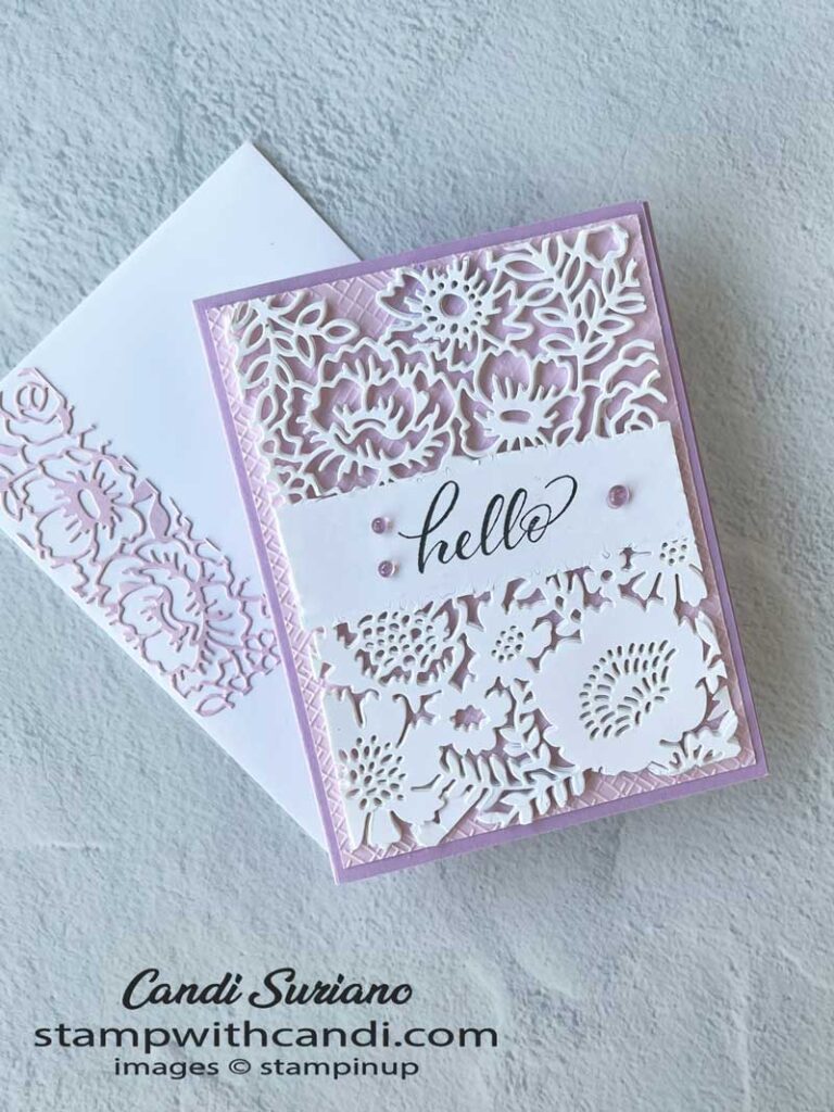 "Partial Die Cuts Two Tone Flora, Candi Suriano, Stampin' Up!"