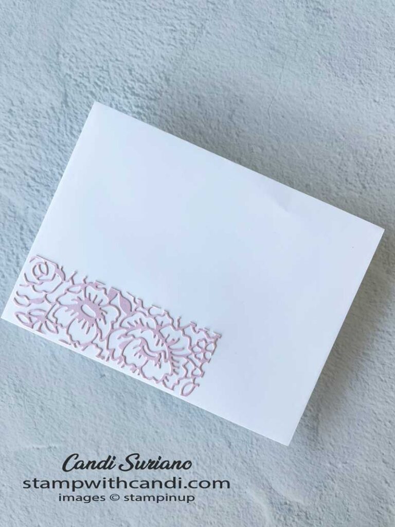 "Partial Die Cuts Two Tone Flora Envelope, Candi Suriano, Stampin' Up!"