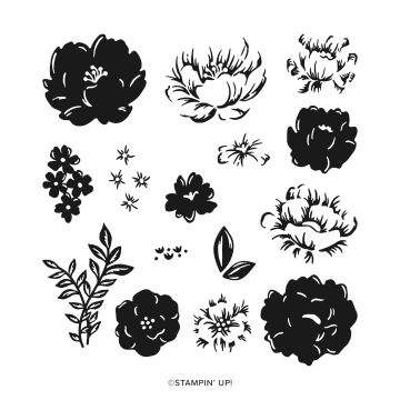 "Two Tone Flora Stamp Set, Stampin' Up!"